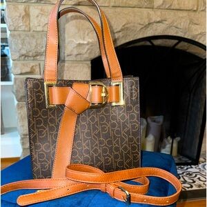 CALVIN KLEIN Monogram Satchel